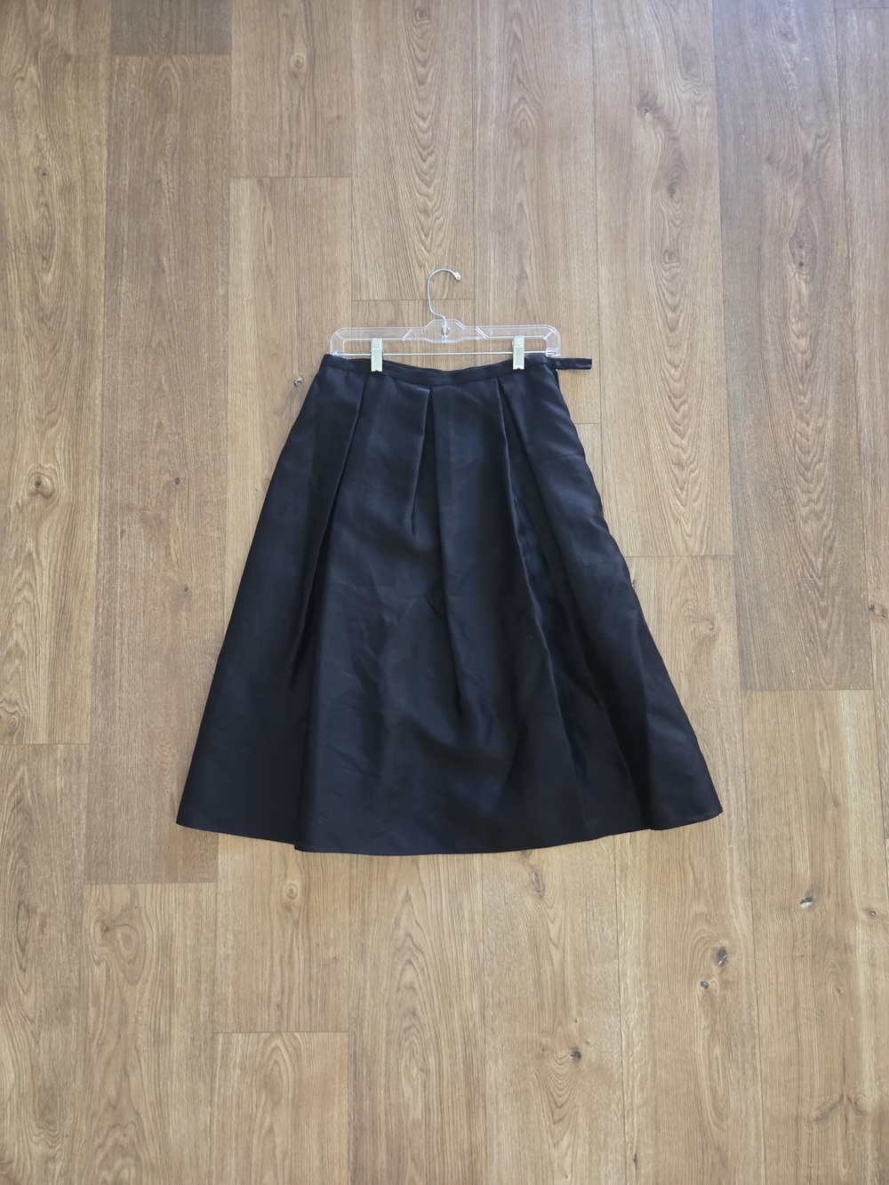 Talbots Black A-Line Midi Skirt